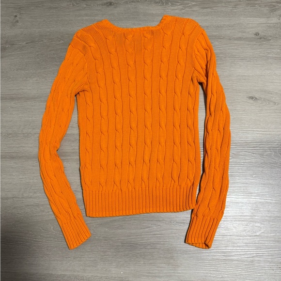 Ralph Lauren Vibrant Orange Knit Pullover - Picture 4 of 4